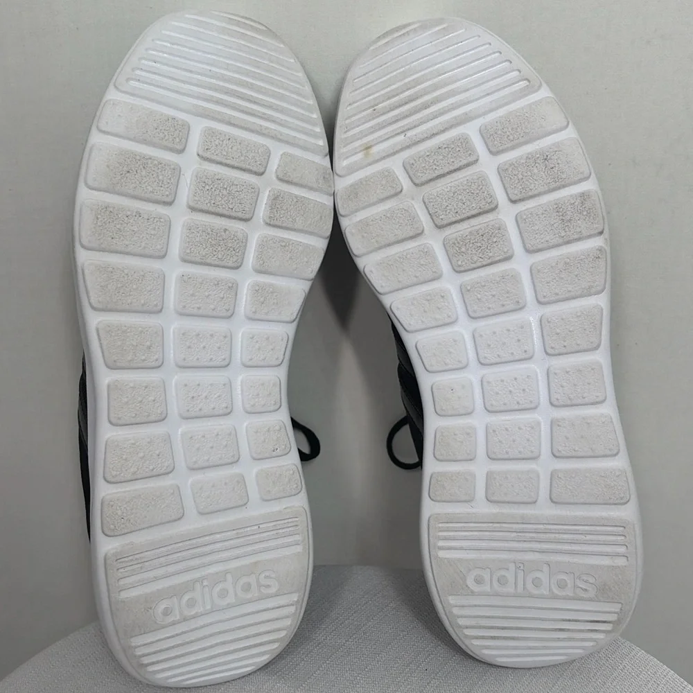 Adidas Men’s Size 8.5 Lite Racer Black Running Shoes(B72)✨✨